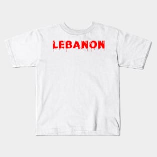 Lebanon tag Kids T-Shirt